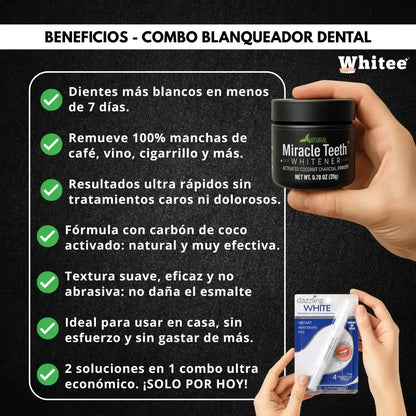 Combo Blanqueador Dental Whitee™